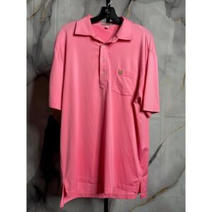 Peter Millar Masters Pink Polo Sz.Medium